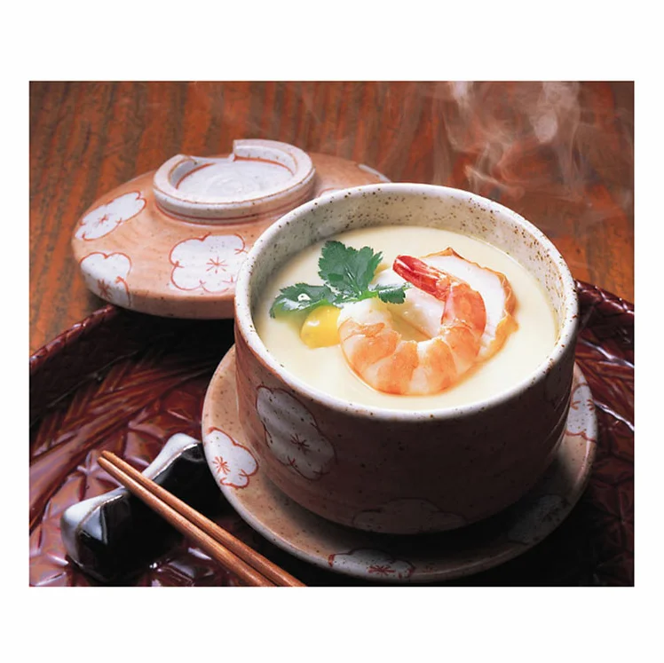 steamed in tea bowl seasoned egg liquid frozen egg yolk liquid with sugar