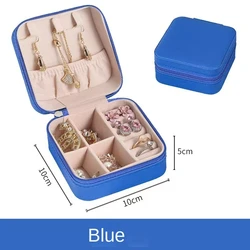 Free Sample Custom Pu Leather Portable Jewelry Box Small Travel Jewelry Organizer travel jewelry box