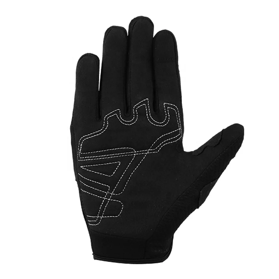 Motorcycle Motorbike motocross Anti Fall Carbon Fiber Knuckle pvc finger Joints Protection Touch Screen blue racing gloves