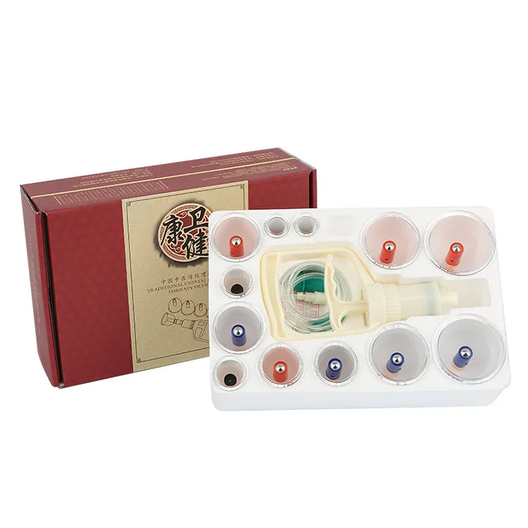 Набор для китайской терапии 12/24/32 чашек магнитный вакуумный массаж банок в наличии одна