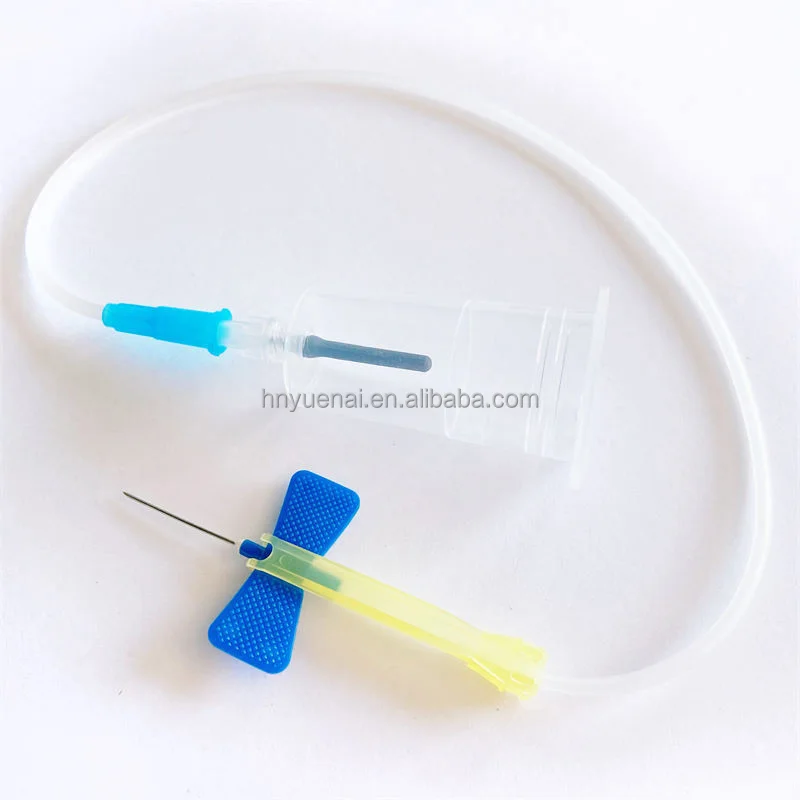 hot sale good price 23G safety butterfly  needle  with  holder medical supplies