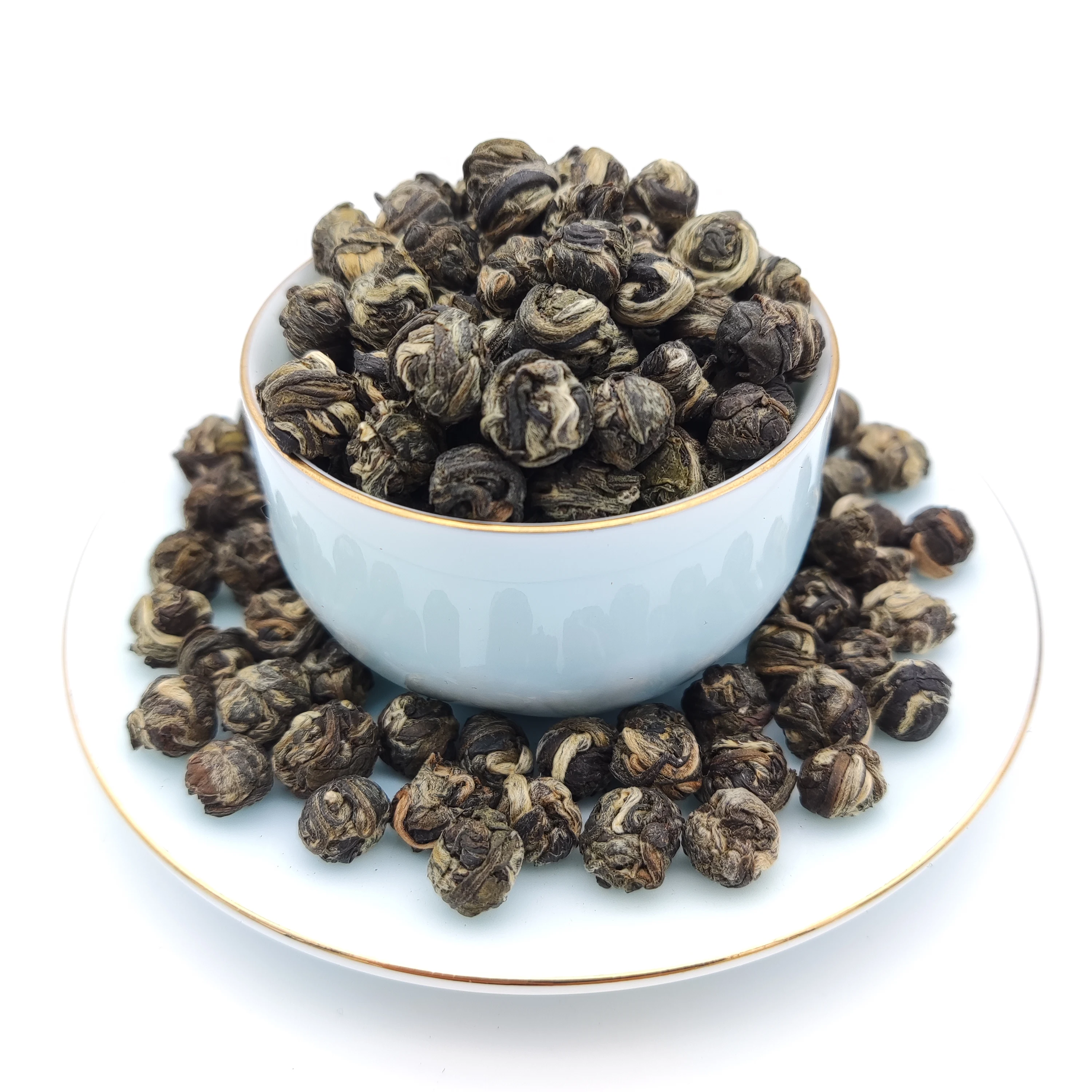 Prime High Demand Factory Direct Handmade Strong Aroma Bulk Wholesale Pure Natural EU Organic Jasmine Dragon Pearl Green Tea