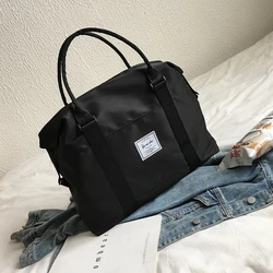 Customized Top Oxford Pink Travel Handbag Carry on Luggage Shoulder Bags Men Duffle Bag Women Travel Tote Large Weekend Bag