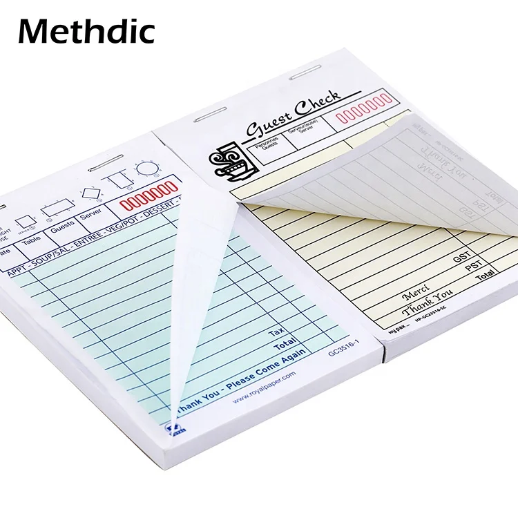 Custom-made Checklist Book Guest Check Waiter Order Pad