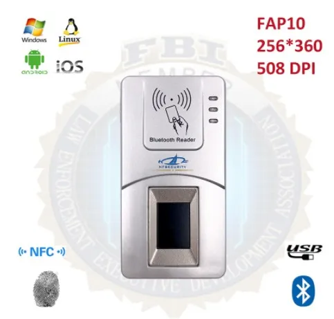 HFSecurity HF7000 Wireless CE Alloy Cheap Price China Supplier Manufacturer Biometric Fingerprint Scanner Free SDK