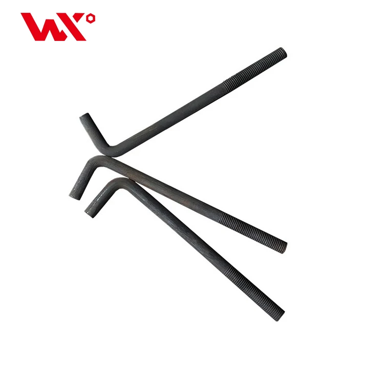 Sturdy Manufacturer L-shape ASTM m24 foundation mild steel bolts 7 type foundation anchor bolt