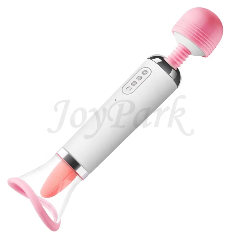 JoyPark Magic Tongue Vibrator Heating Suction Pump Clitoris Sucking Licking Tongue Simulator Vibrator for Ladies