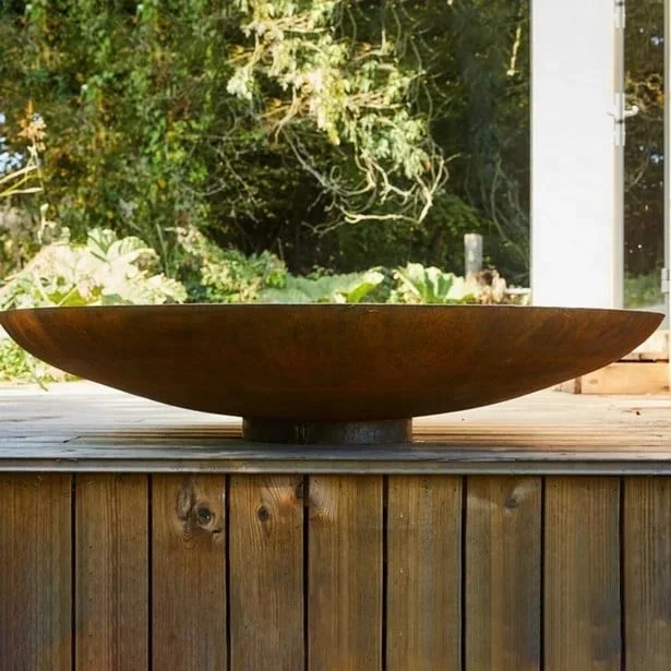 Wholesale Outdoor 800mm Corten Steel Fire Pit Bowls
