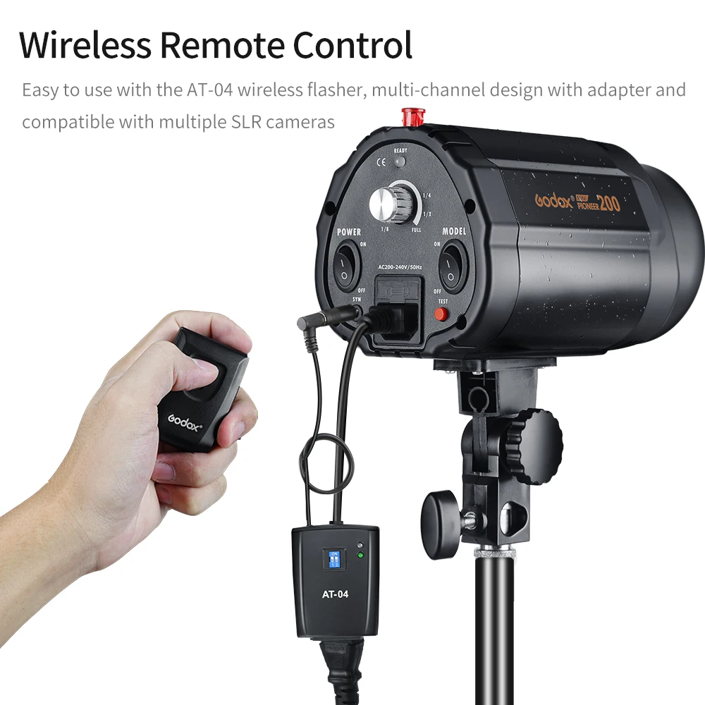 Godox 400Ws Strobe Studio Flash Light Kit 2pcs 200Ws Photographic Lighting - Strobes + Light Stands + Triggers + Soft Box