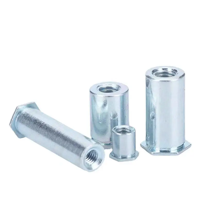 Blue and White Zinc Blind Hole Studs Rivets and Nuts Column Screws Product Category