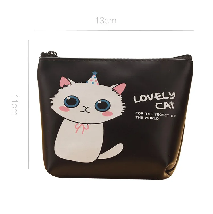Fashion Hot Selling Small Girls Short Purse Cartoon Mini Coin Bag Wallet Pouch Purse With Lining