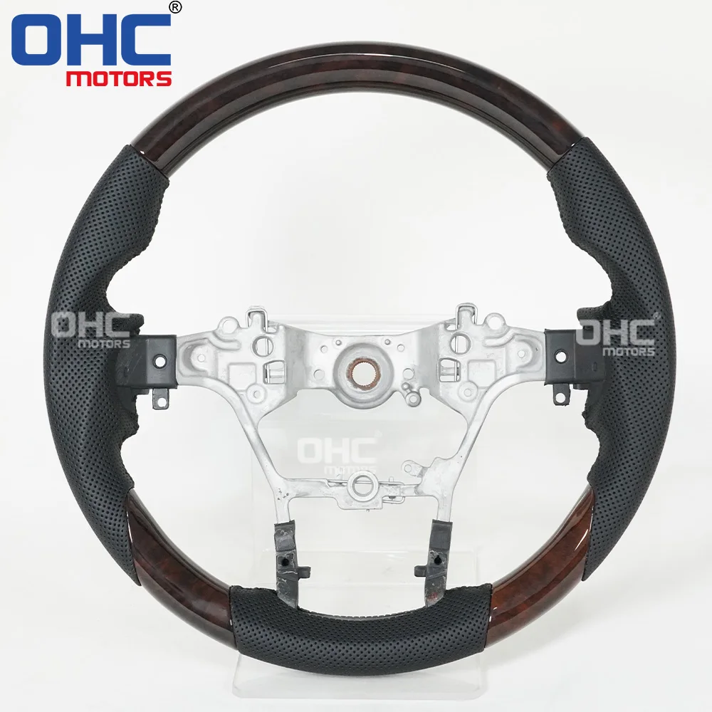 Деревянное Рулевое колесо для Toyota Hilux Revo Fortuner рулевое с древесной текстурой OHC MOTORS