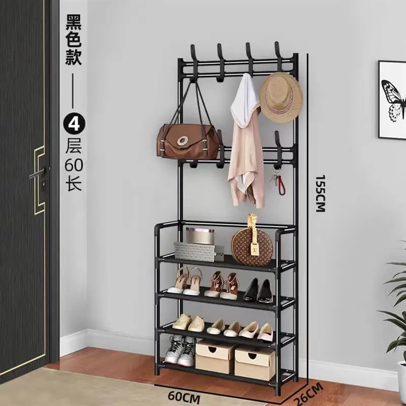 4/5 Layers Multi Layered Shoe Rack Floor To Integrated Multi-Functional And Minimalist Clothes Door Storage