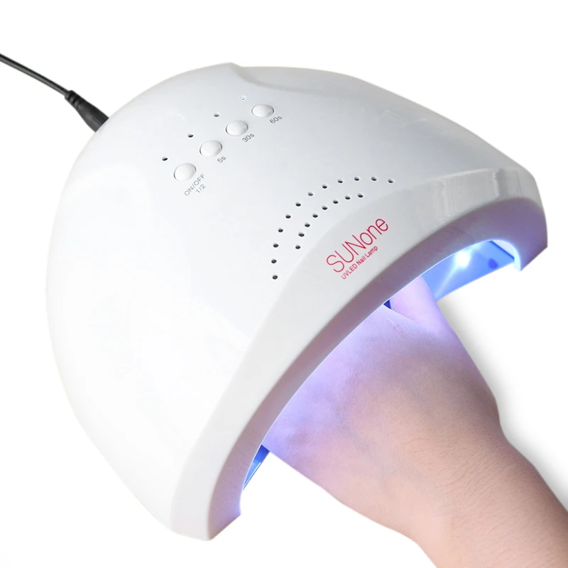 48w High Power New Innovative Nail Equipment double Light Source 30pcs Uv Light Led Lamp Double Light Source