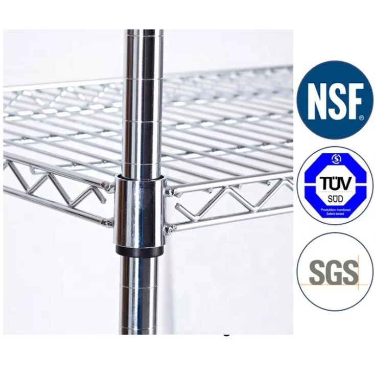 NSF approved wholesale high quality cheap chrome plated wire shelving, wire shelf, wire display racks