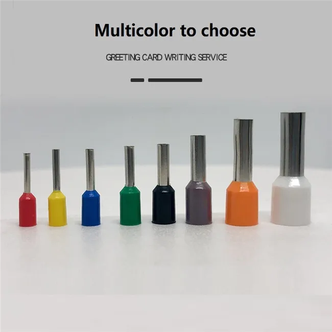 VE1008 провод носа закрытый конец Электрический 1 мм провод загрузки Кружева наконечники соединитель трубки холодного