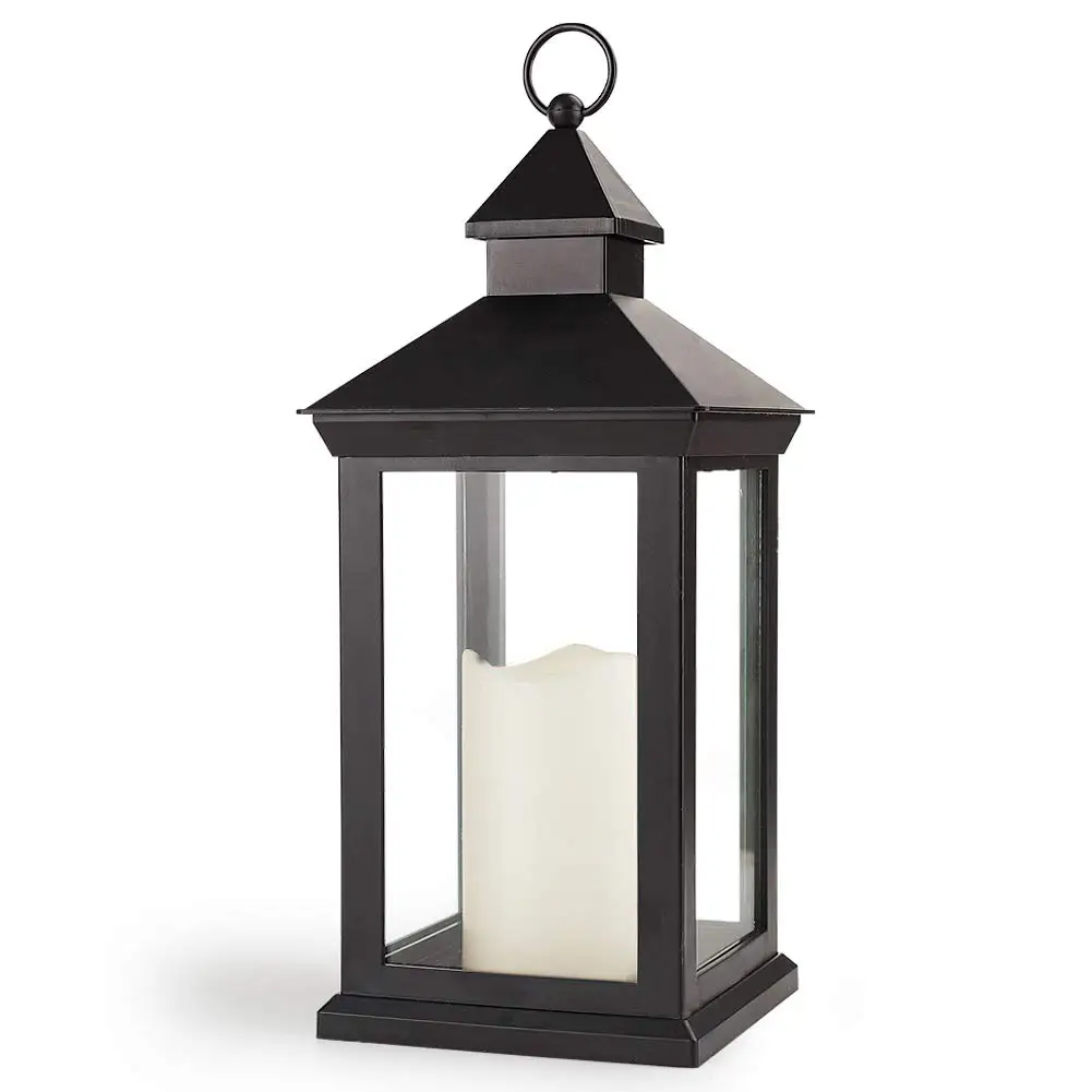 
Hot Sale LED Decorative Hurricane Lamp Flameless Candle Lantern 