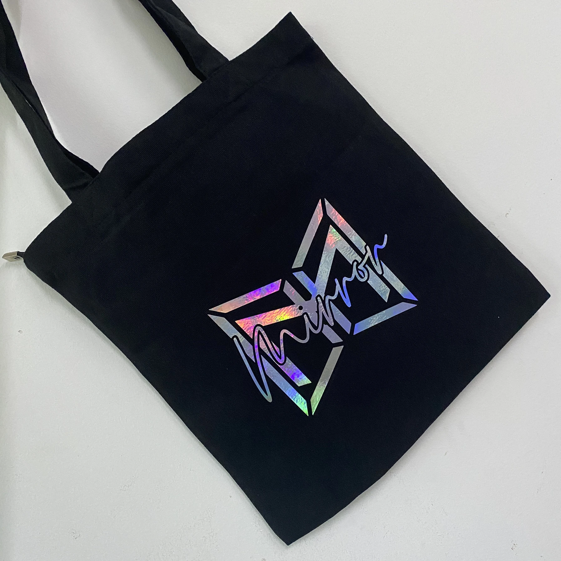Personalized custom holographic transfer 3D sticker self-adhesive transparent label waterproof glitter logo colorful shiny decal