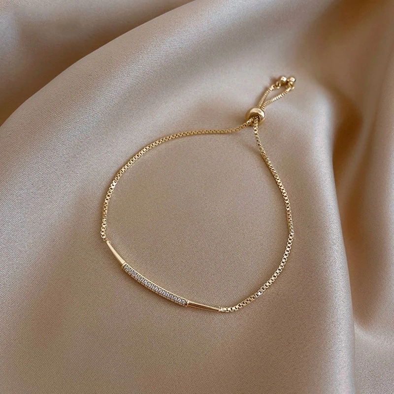 14k золотой браслет для женщин новая ниша простота