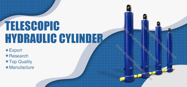 hydraulic piston Parker type customized cylinders Hydraulic hoist manufacturer from shandong xingtian machinery XINGTIAN hydraulics parts FAW hydraulic cylinder