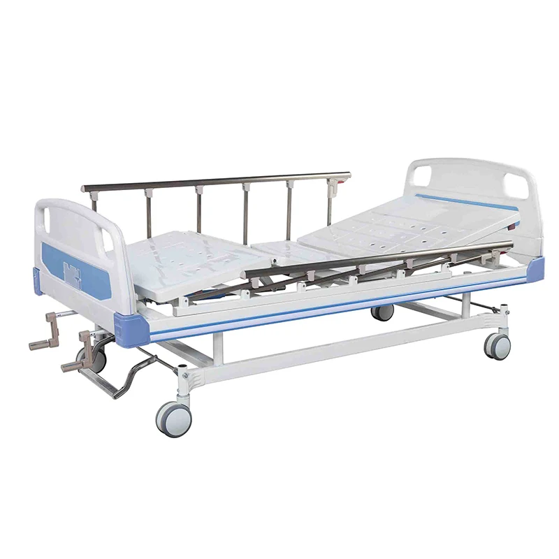 ICU Patient Medical Mechanical 3 Cranks Functions Manual Hospital Bed