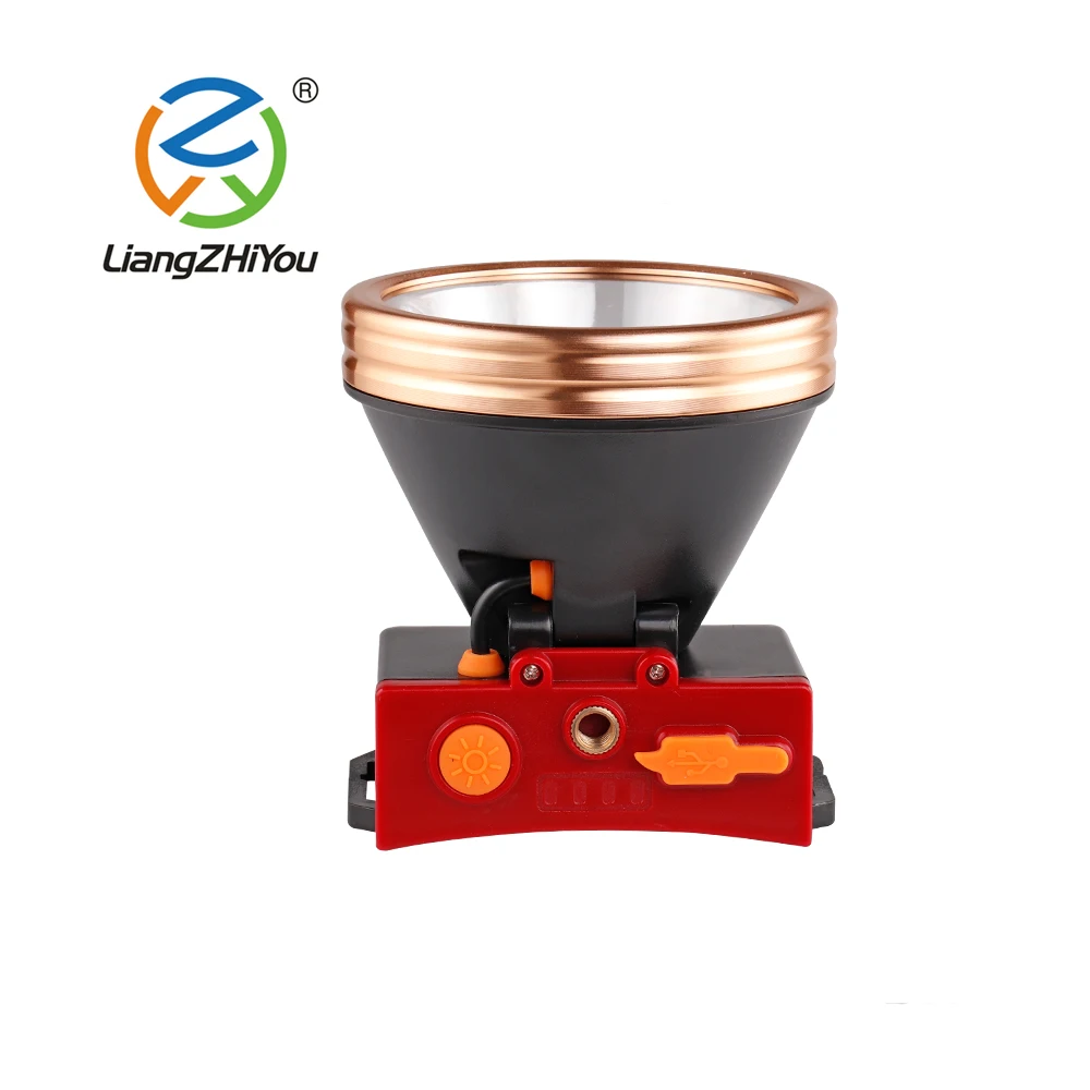 Outdoor IP64 rechargeable 18650 headlamp for night use