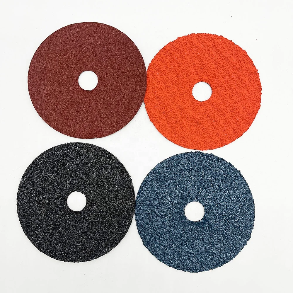 115mm 4-1/2 In Resin Fiber Disc Aluminum Oxide Sanding Discs P60 Round Hole Abrasives For Grinding Metals