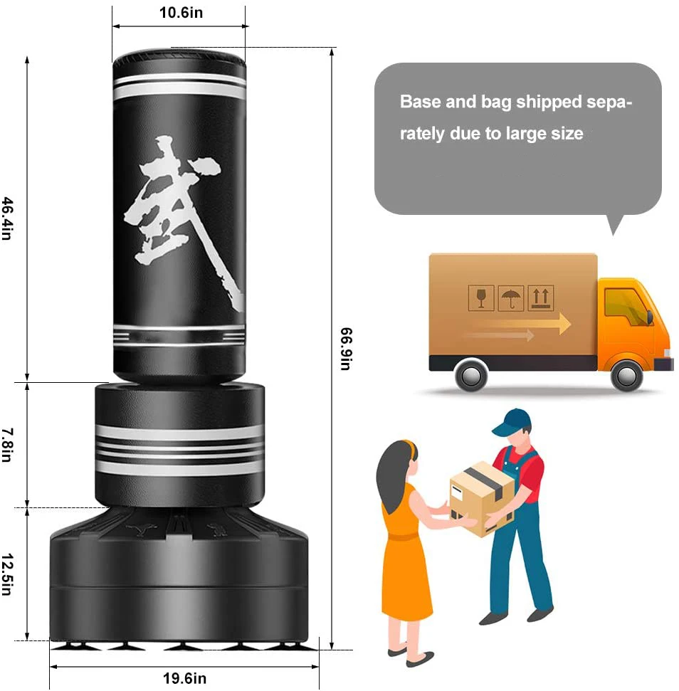 Самостоятельная подставка для грубого песка FANDING, подставка для кикбоксинга, подставка для бокса для детей и взрослых с основанием на присоске