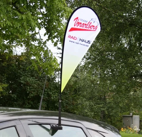 2020 new type car window flag easyfly drop and durafly flag with clip