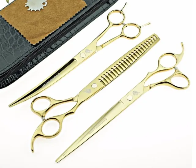 8 inch Stainless steel Hair Shears Barber Scissors Pet Grooming Scissors For Dog Cat Hair Grooming Tools