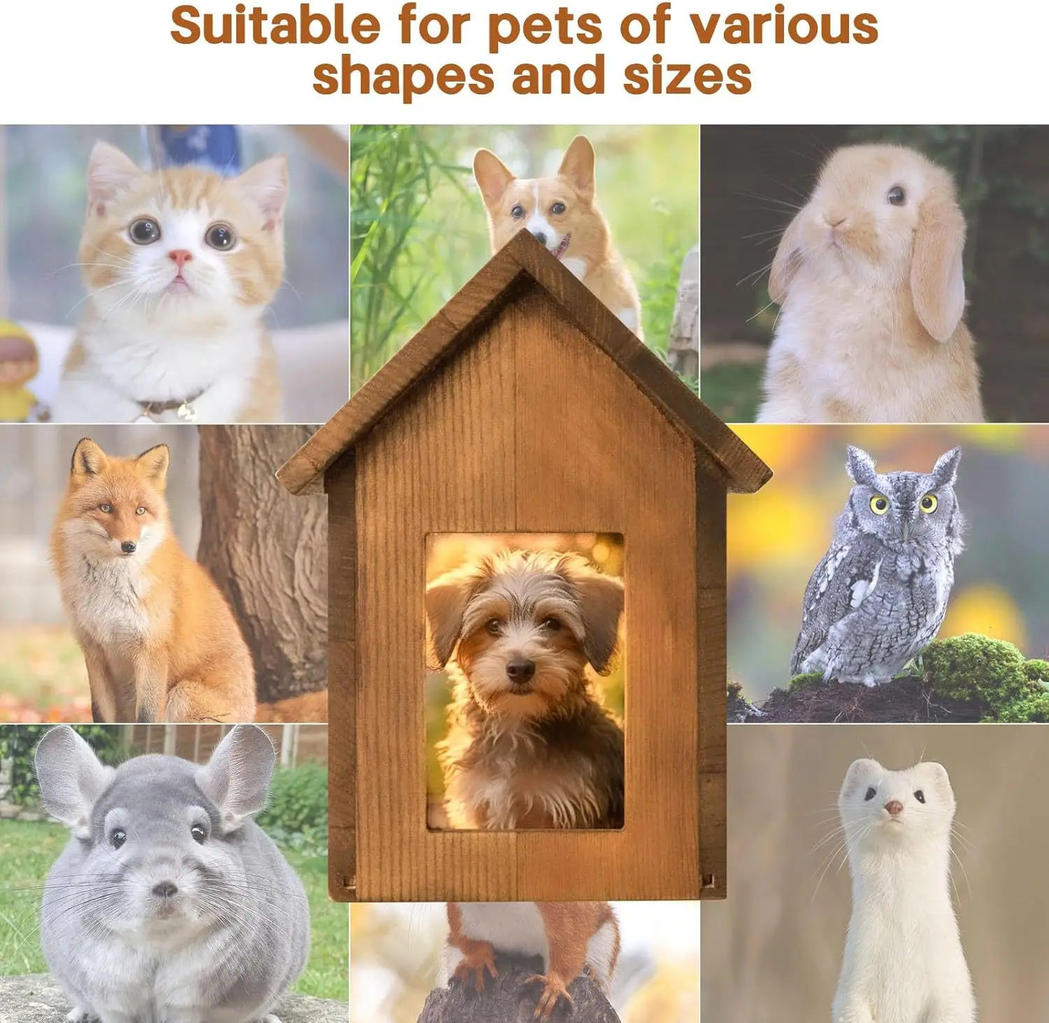 Bamboo Pet Memorial Funeral Wooden Pet Caskets Box Personalized Wood Pet Cremation Ashes Urns Coffins For Dogs With Photo Frame