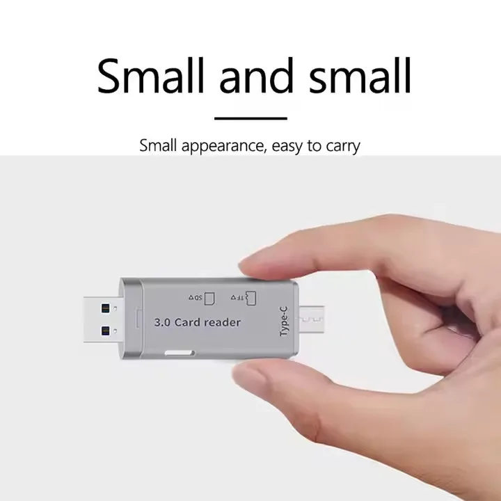 Eonline Card USB3.0 2-in-1 Micro Reader for Computer PC Smart Card ReaderMemory Card Adapter TF