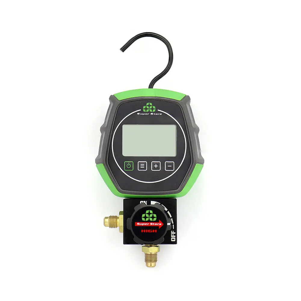 SUPER STARTS ST-B168D Digital Single Meter for R22 R404A R407C R410A Refrigerant Pressure Gauges for Air Conditioner Parts