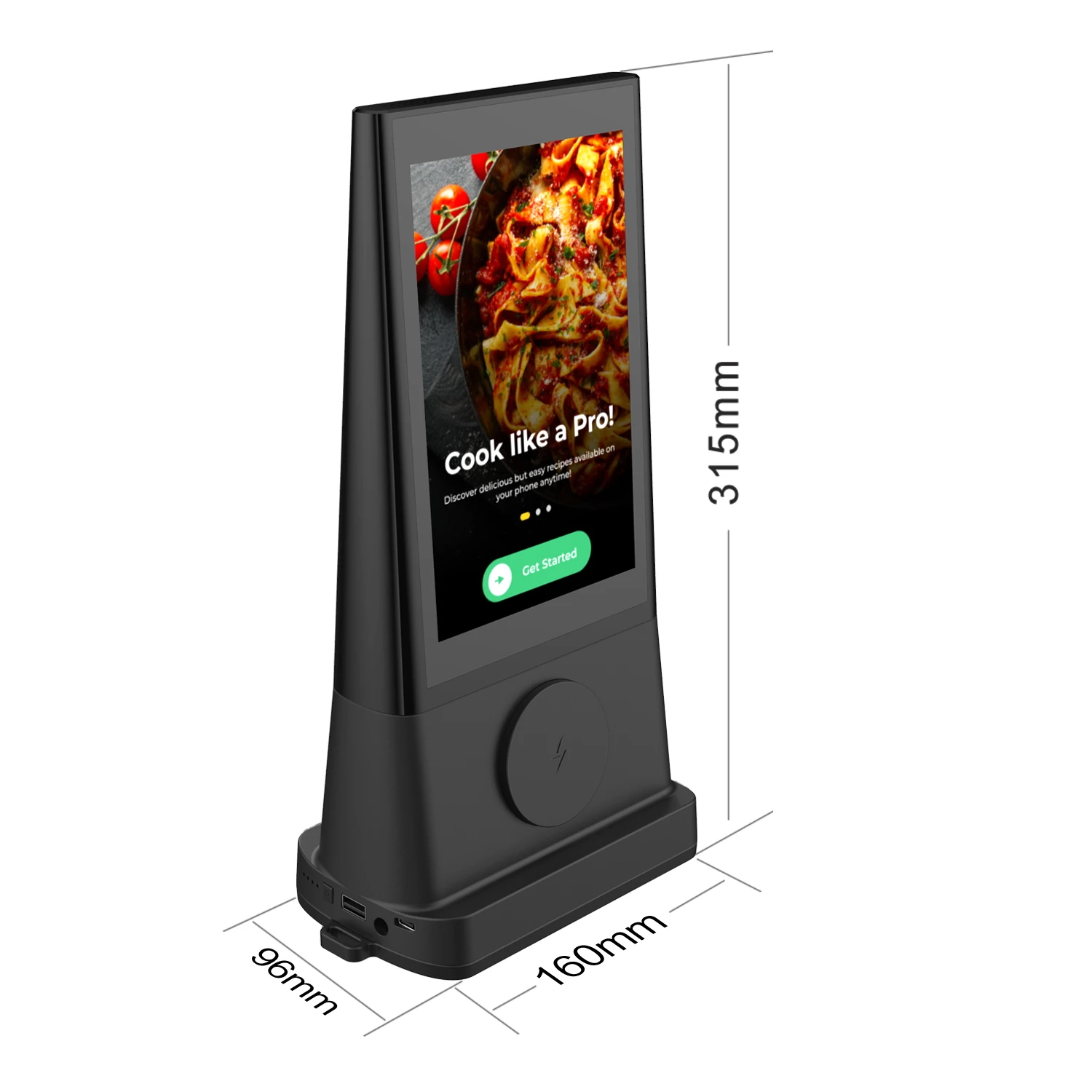 Double 8 Inch LCD Wifi Android Digital Signage Monitors Screen Restaurant Table Top Advertising Player tabletop digital display