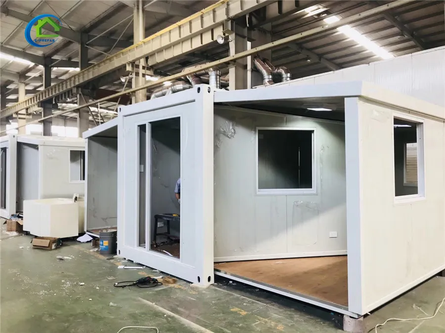Luxury Model House Expandable Container Prefab Modular Homes House New Modern Design China Australia Expandable House Cheap 20ft