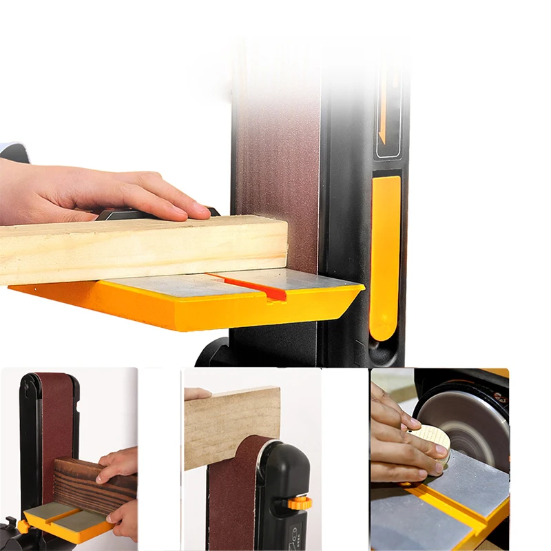 Лидер продаж профессиональный электрический шлифовальный станок для хобби ленточный деревообработки 150 мм 370 Вт дисковый