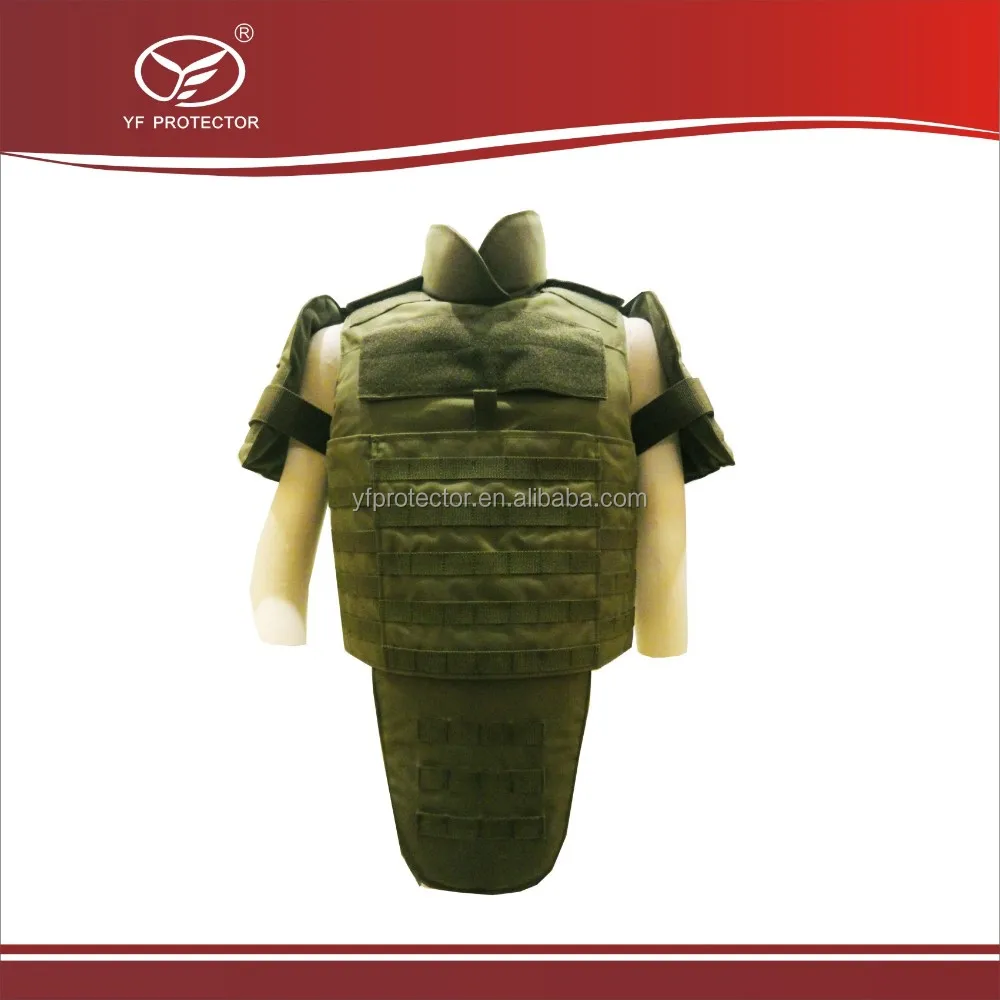Full body protection tactical vest with soft panel hard plates