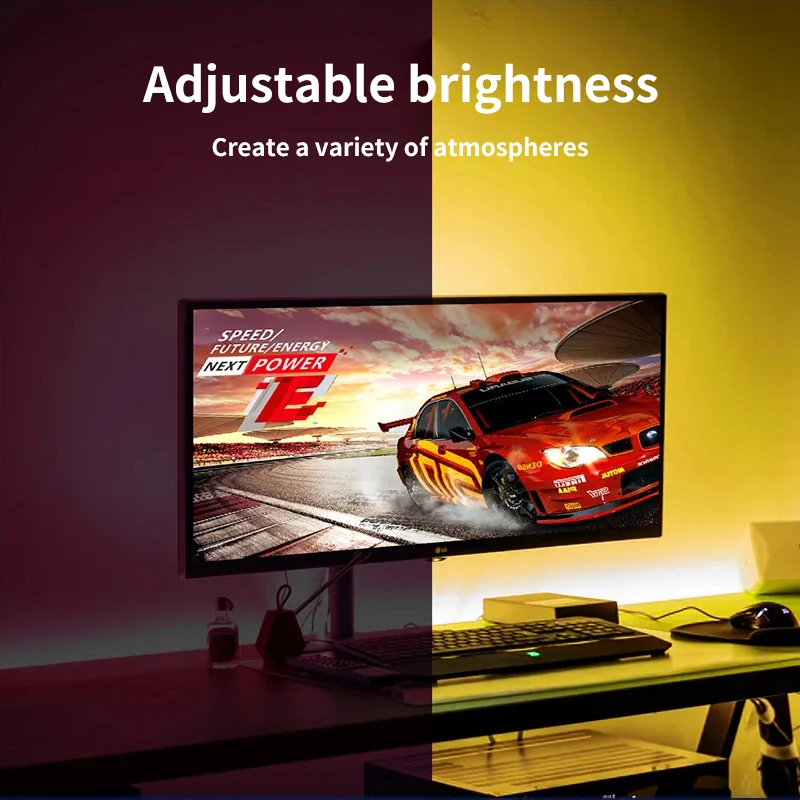 LED Bluetooth Light Strip Set 5050RGB Waterproof with 24 Key Mobile App Controls Colorful Music Rhythm and Ambient Light