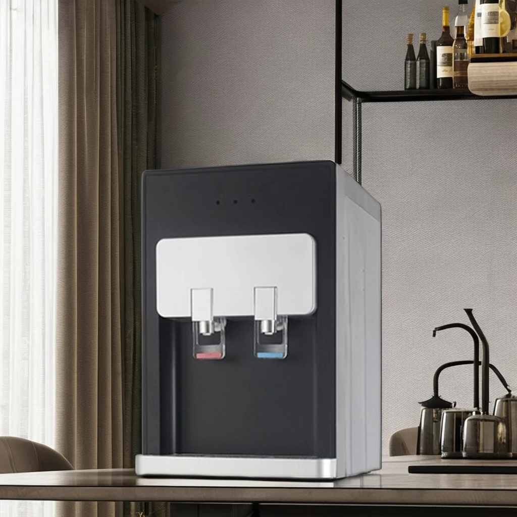 Small Intelligent Electric Table Top Hot Cold Water Dispenser with Compressor Cooling  Water Purifier Desk Water Cooler