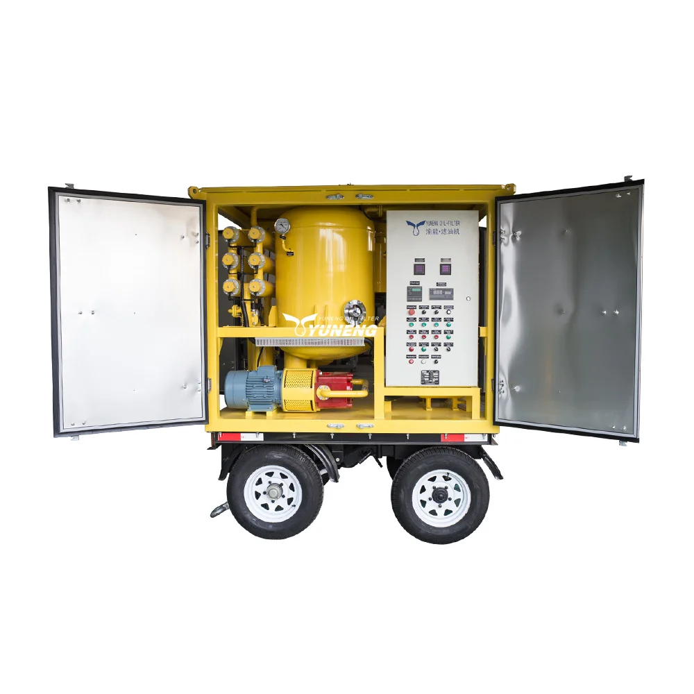 Portable Transformer Oil Filtration Machine Mounted on The Trailer