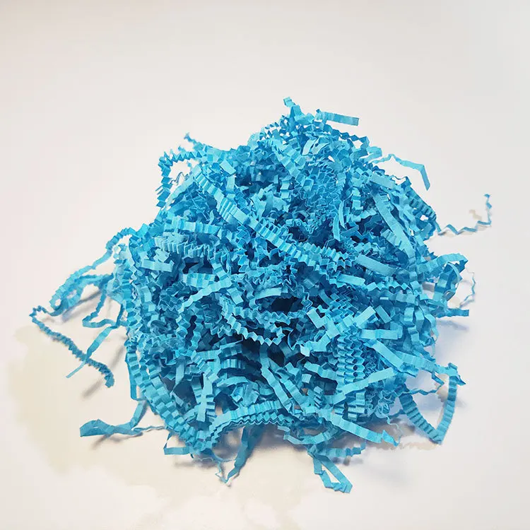 
Custom color wrinkled holiday decoration Filler Chocolate Gift Package product shredded wrapping paper 