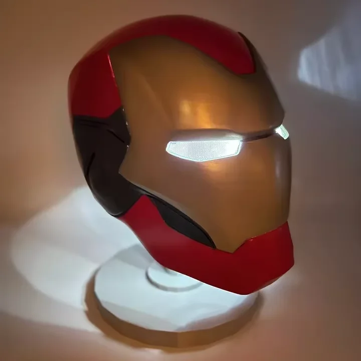 Classic Iron Man Helmet Mask Movie Comics Cosplay Costume Drag Party Dress Up Life-size Helmet Customized Resin Craftwork