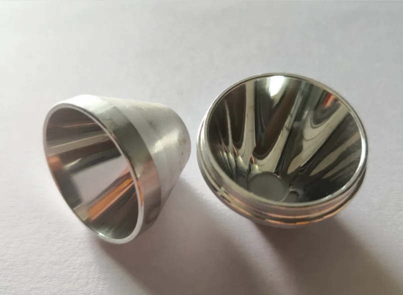 Optical reflective cover 25mm  lamp Cup spinning production reflective cover LED reflective cup lamp Cup