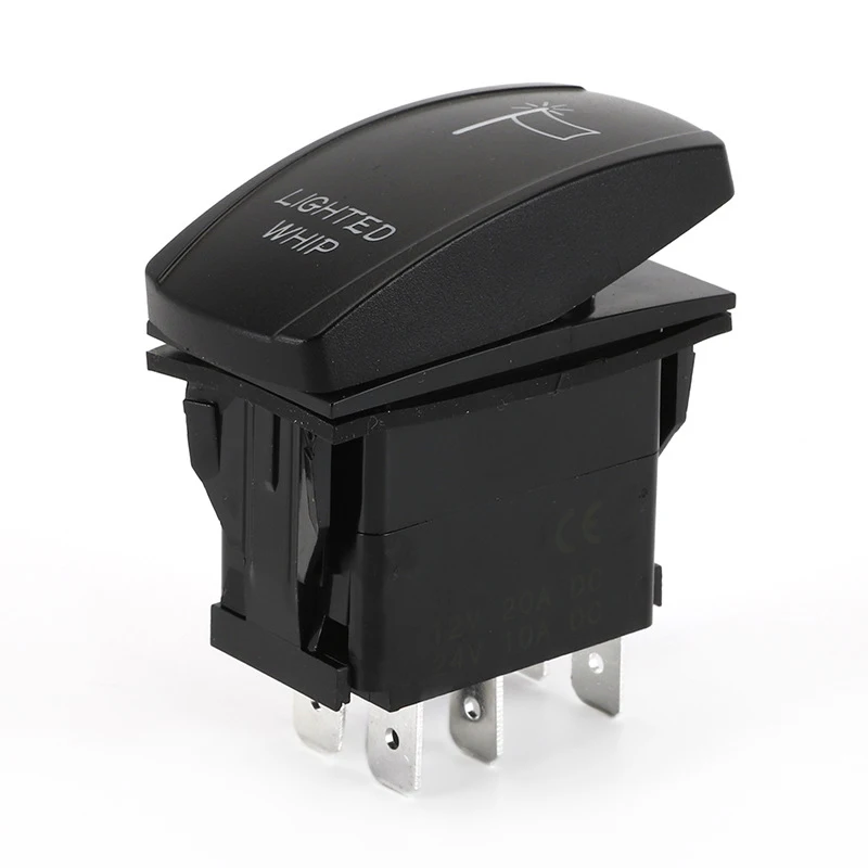 ON/OFF 12 Volt 5PIN LED Light Bar Custom Car Switch Panel Blue Bright Lacquer  Switch Panel for Boat