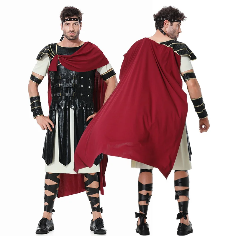 Ancient Roman Spartan Warrior Gladiator Cosplay Uniform for Women & Men Knight Xena Princess Caesar Stage Show Halloween Costume