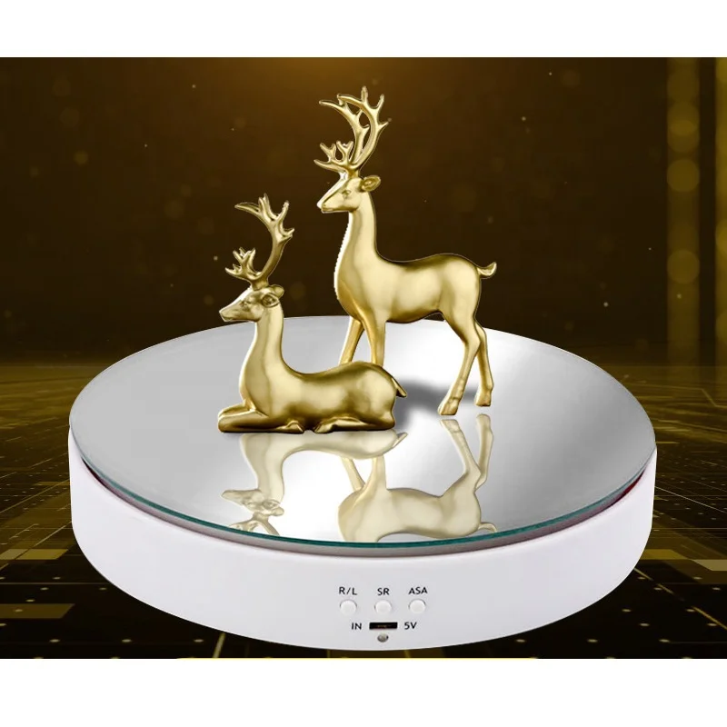 Live Streaming Marketing Electric Rotary Table Mini Display Stand Platform