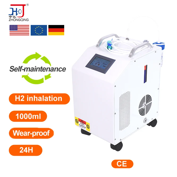 ZHQ 1000ml Easy Operation hydrogen generator gas inhaler generator  Hho generator hydrogen oxygen machine