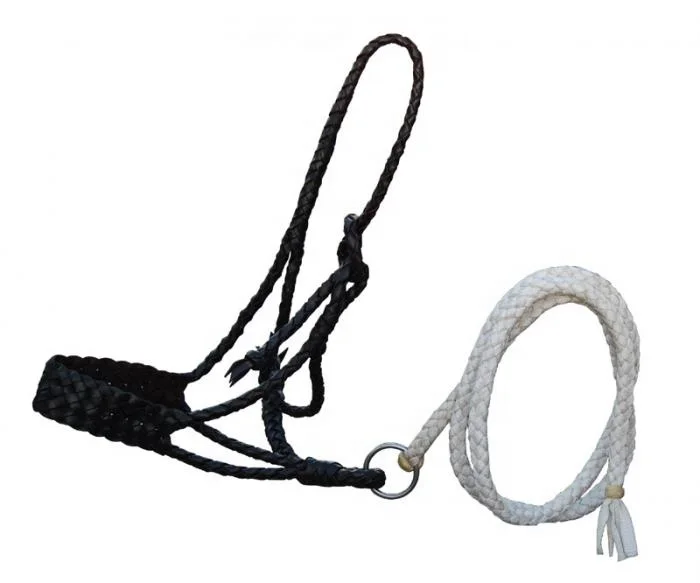 
Gel Padded Pure Natural Rope Halter for Horse 