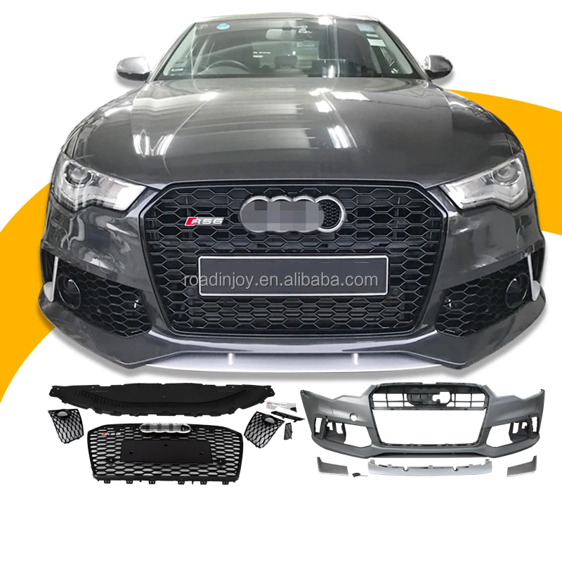 2012-2018 RS6 Body Kit For Audi A6 C7 C7.5 Auto Modified High Quality PP Material Front bumper With Grill