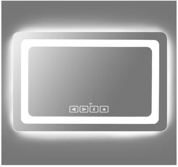 Time Display For Mirror Defogger 3 4 Key Bluetooth Touch Sensor